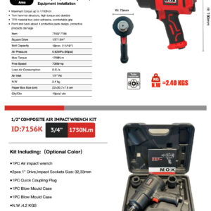 26 Súng Siết Ốc Khí Nén 1 Inch MOK - 7165