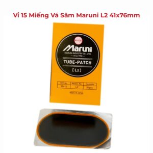 maruni-l2-2 Vỉ 15 Miếng Vá Săm Maruni L2 41x76mm