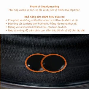 Vỉ 16 Miếng Vá Săm Maruni L3 52mm