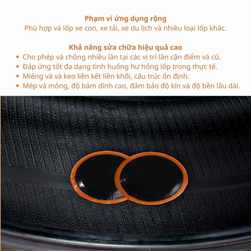 Vỉ 16 Miếng Vá Săm Maruni L3 52mm