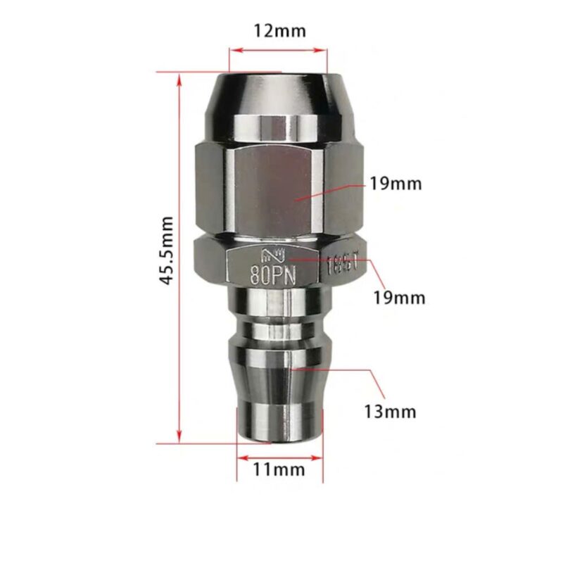 Đầu Nối Nhanh Khí Nén NITTO 80PN Bằng Thép Không Gỉ