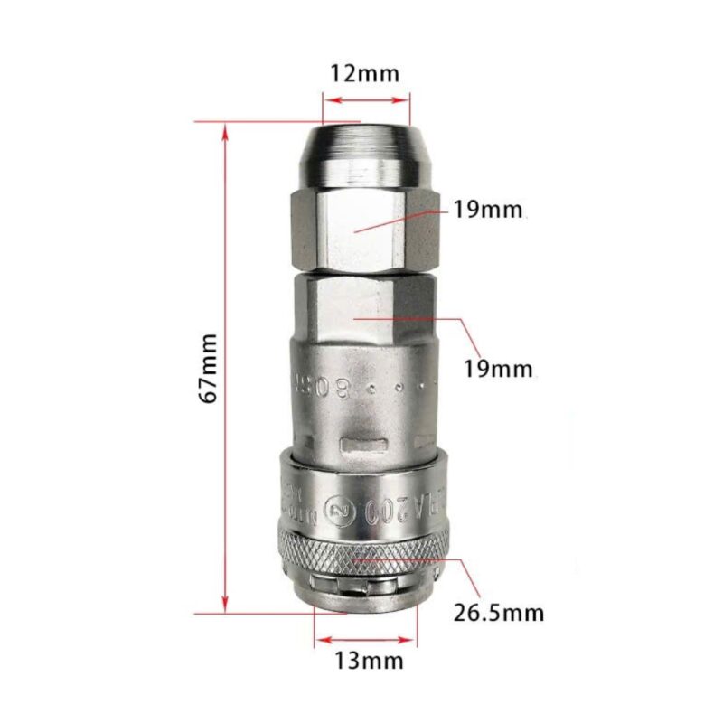 Đầu Nối Nhanh Ống Dẫn Khí Nén NITTO 80SN Bằng Thép Không Gỉ