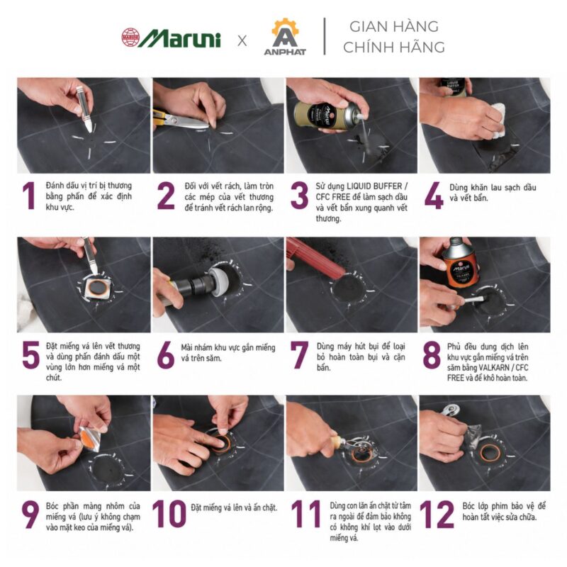 Vỉ 36 Miếng Vá Săm S2 BB 30mm Maruni