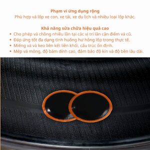 Hộp 30 Miếng Vá Săm R-03 76mm Maruni