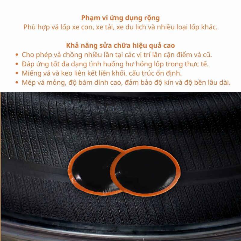 Hộp 30 Miếng Vá Săm R-03 76mm Maruni